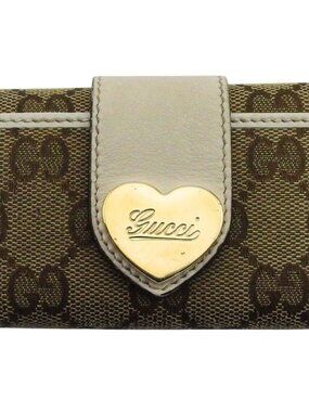 GUCCI Key holder Beige Brown Ivory Women 203551 Authentic secondhand